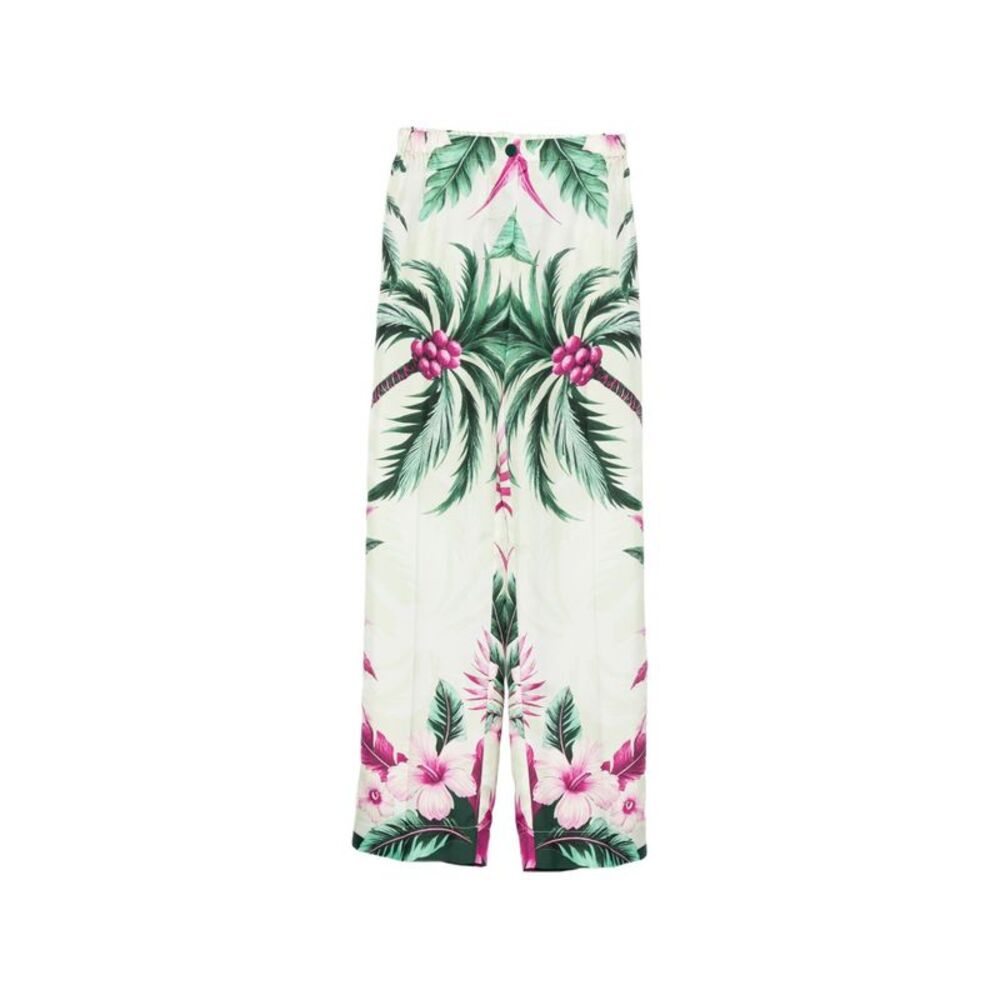 For Restless Sleepers Women Printed Silk Trousers